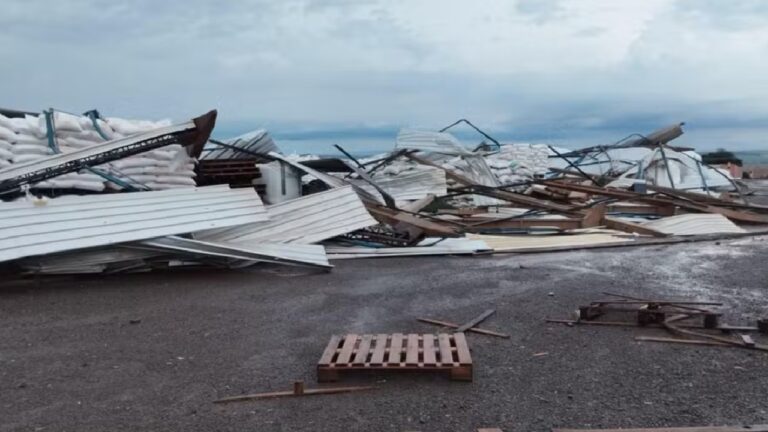 Local destruído no Paraná